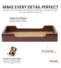 Hand Made Ethnic Bamboo Base Wooden Tray