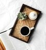 Hand Made Ethnic Bamboo Base Wooden Tray