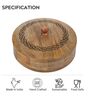 Hand-made Mago Wood Chapti Box with Carved Lid
