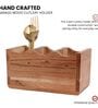 Hand-made Mango Wood 3 Part Cutlery Holder