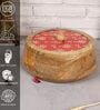 Hand-made Maroon Warli Enameled Lid Mango Wood Taper Chapati Box