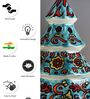 Hand Made Multicolour Ceramic Christmas Tree Decorative