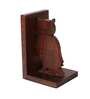 Multicolour Sheesham Wood Carved Owl Bookend