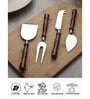 Hand-made Wooden Handles Stainless Steel Cheese Knives (Set of 4)