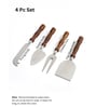 Hand-made Wooden Handles Stainless Steel Cheese Knives (Set of 4)