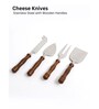 Hand-made Wooden Handles Stainless Steel Cheese Knives (Set of 4)