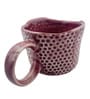 Hand Moulded Speckled 200ml Pink Ceramic (Set of 2) Tea Cup