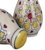 Hand Painted 80ml Off- White Stoneware Salt & Pepper Shaker Set