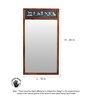Black Teak Wood Wall Mirror