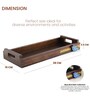 Hand Painted Blue Bird Rectangular Mango Wood Tray