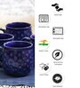 Shaded 175ml Blue Ceramic (Set of 4) Coffee Mug