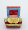 Hand Painted Decorative Unique Red Wooden Jeep