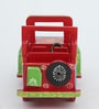 Hand Painted Decorative Unique Red Wooden Jeep