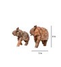 Hand Painted Elephant (Set Of 2) Engineered Wood Animal Figurine