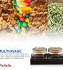 Hand Painted Pichwai Lotus Lids Round Glass Jars with Tray