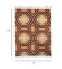 Brown Wool & Cotton Hand Woven 5 X 6 Feet Dhurrie