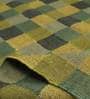 Yellow Wool & Jute Hand Woven 3 X 6 Feet Dhurrie