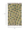 Yellow Wool & Jute Hand Woven 3 X 6 Feet Dhurrie