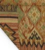 Brown Wool & Jute Hand Woven 4 X 6 Feet Dhurrie