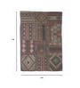 Multicolor Wool & Jute Hand Woven 5 X 7 Feet Dhurrie