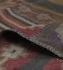 Multicolor Wool & Jute Hand Woven 5 X 7 Feet Dhurrie