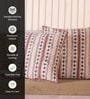 HandblockPrinted Cotton Unique Maroon and Black Pattern Set of 4 (18x18inches) Cushion Covers
