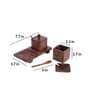 Handcarved Refreshment Missing Mango Wood 2Pcs Condiment Jar with Spoon & Tray