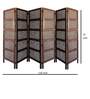 Ring Jali Brown Wood Divider Panel