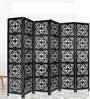 Abstract Jali Brown Wood Divider Panel