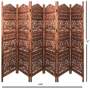Elephants  Brown Wood Divider Panel