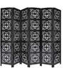 Abstract Jali Brown Wood Divider Panel