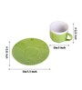 Handcrafted 130ml Multicolour (Set of 12) Ceramic Tea Cup & Saucer Set