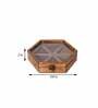 Handcrafted 6 Compartment Mango Wood Spice Box