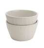 Handcrafted 900ml White Ceramic (Set of 2) Serving Bowl