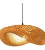 Handcrafted Bamboo Pendant Lamp (Beige)