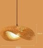 Handcrafted Bamboo Pendant Lamp (Beige)