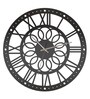 Arc Handcrafted Black Colour MDF Wall Clock