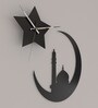 Black MDF Handcrafted Modern Wall Clock