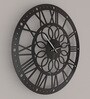 Arc Handcrafted Black Colour MDF Wall Clock
