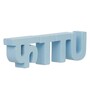 Handcrafted Blue Engineered Wood Showpiece