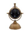 Handcrafted Golden Brass Table Clock