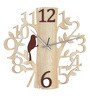 Handcrafted Brown Colour MDF Wall Clock