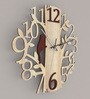 Handcrafted Brown Colour MDF Wall Clock