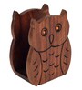Handcrafted Brown Colour Sheesham Wood Tissue Holder
