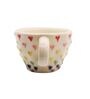 Handcrafted Ceramic Mug with 3D Colorful Heart Design