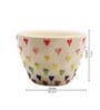 Handcrafted Ceramic Mug with 3D Colorful Heart Design