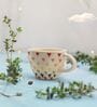 Handcrafted Ceramic Mug with 3D Colorful Heart Design
