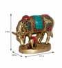 Handcrafted Colourful Kamdhenu Brass Animal Figurine