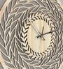 Mystic Handcrafted Cream Colour MDF Wall Clock