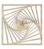 Maple Handcrafted Golden MDF Wall Clock
